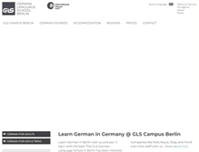 Tablet Screenshot of gls-german-courses.de